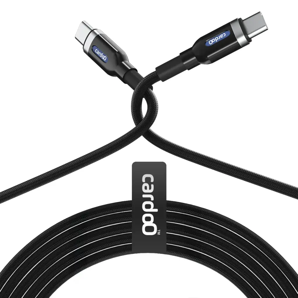 cardoO Cable type-C to type-C (1.2m, Black)