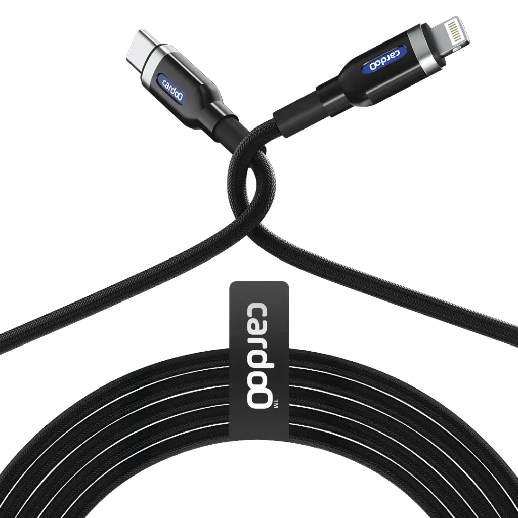 cardoO Cable type-C to Lightning (1.2m, Black)