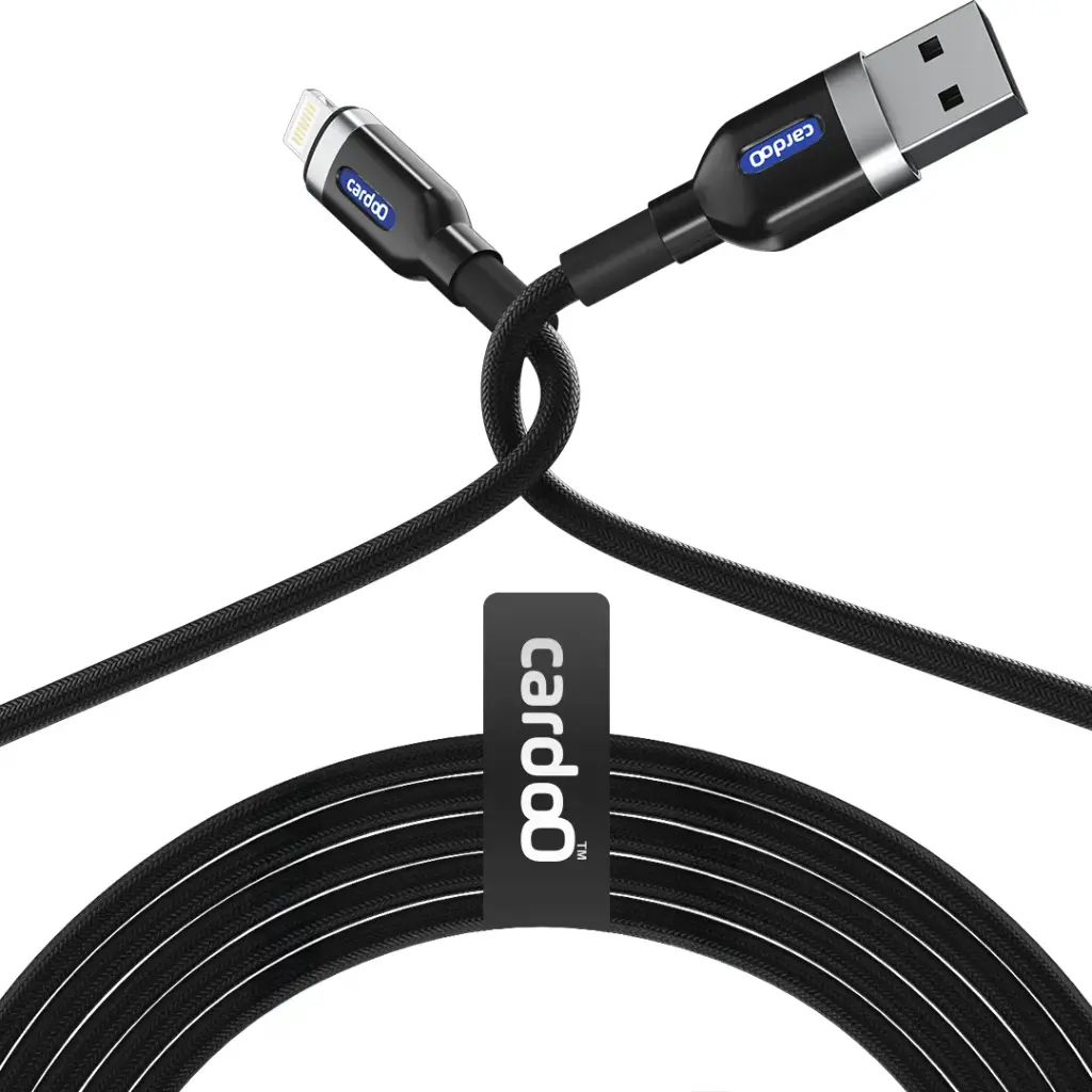 cardoO Cable USB-A to Lightning (1.2m, Black)