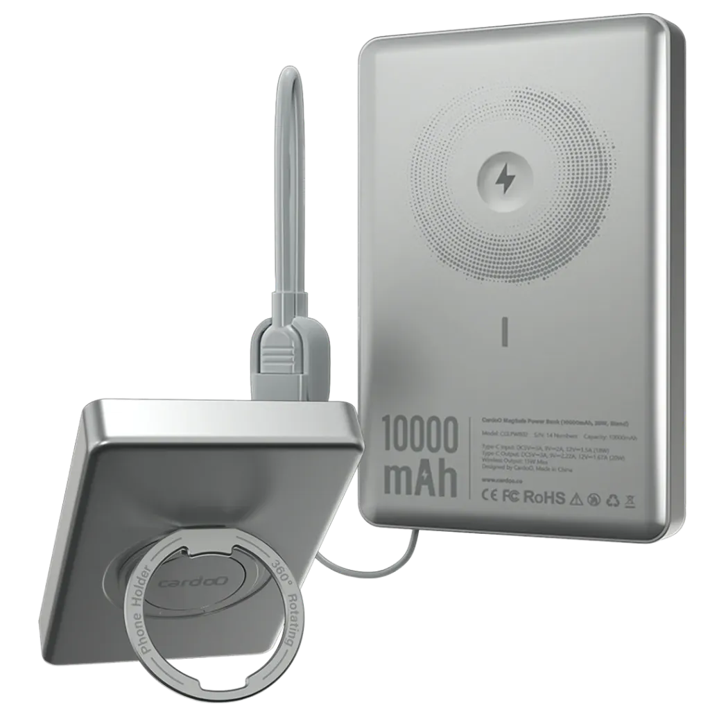 cardoO Power Bank 10,000mAh (Silver)