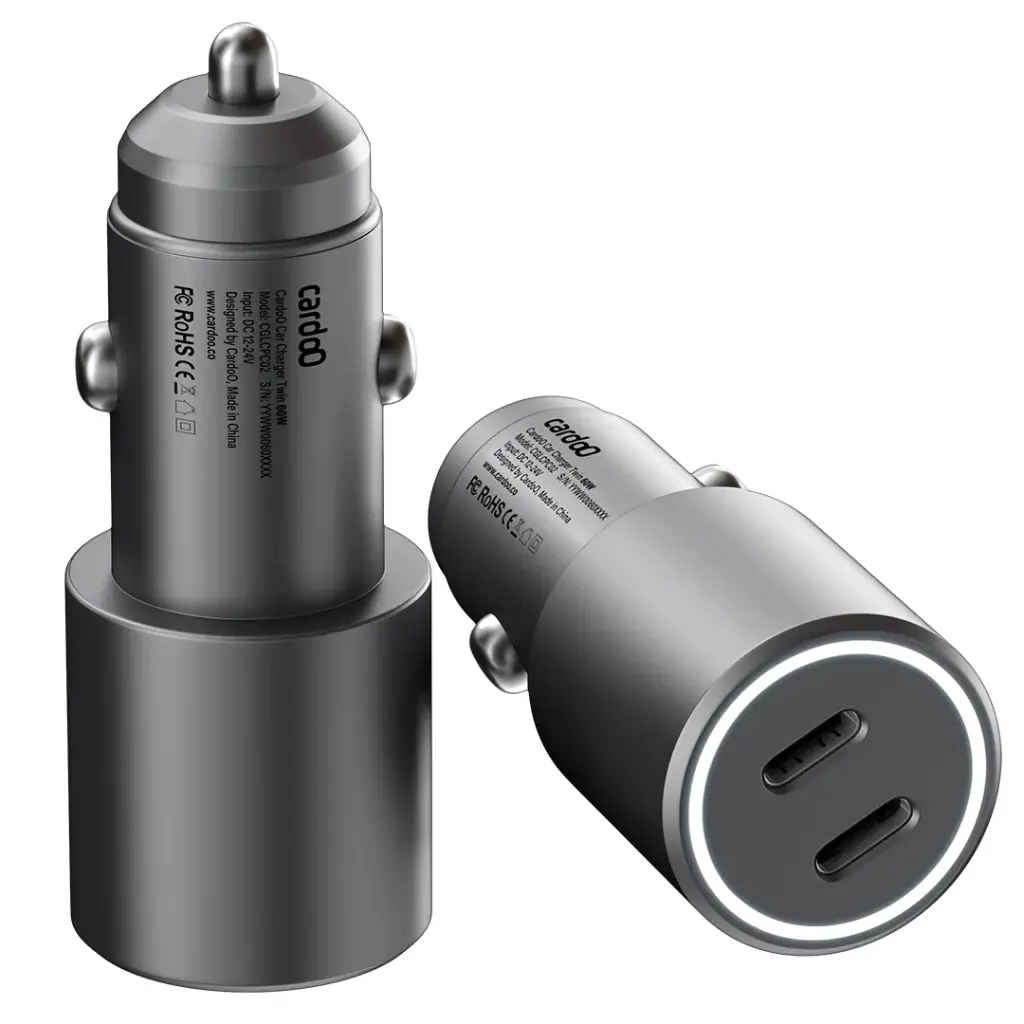 cardoO Car Charger 60W (Grey)