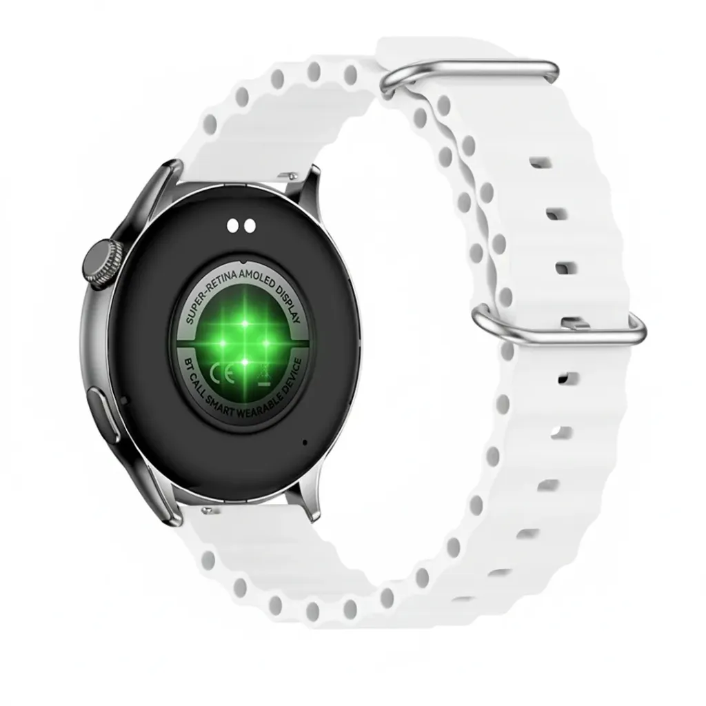 Siliconen ribbed 22mm (white)