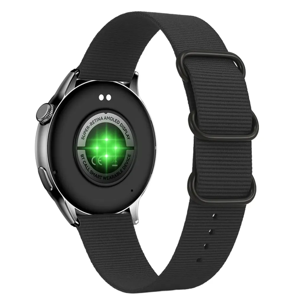 fabric strab 22mm (Black & Orange)